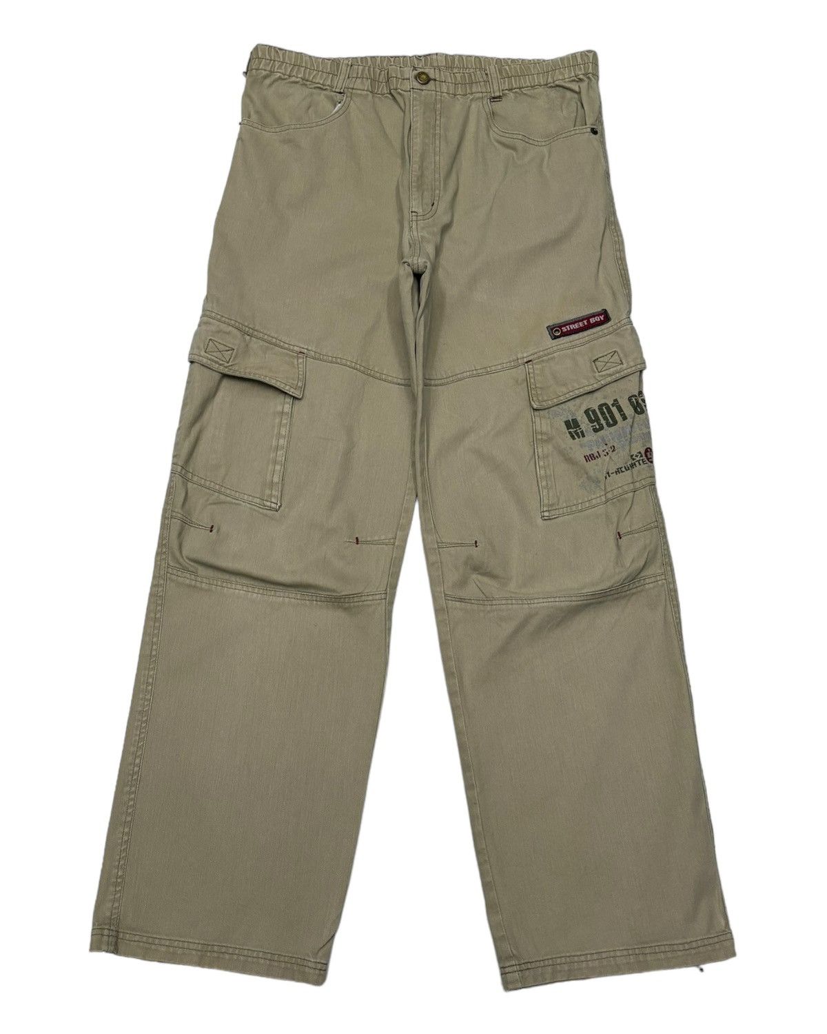 If Six Was Nine 🔥VINTAGE STREET BOY SKATEBOARD MULTI POCKET CARGO PANTS Size US 32 / EU 48 - 3 Thumbnail
