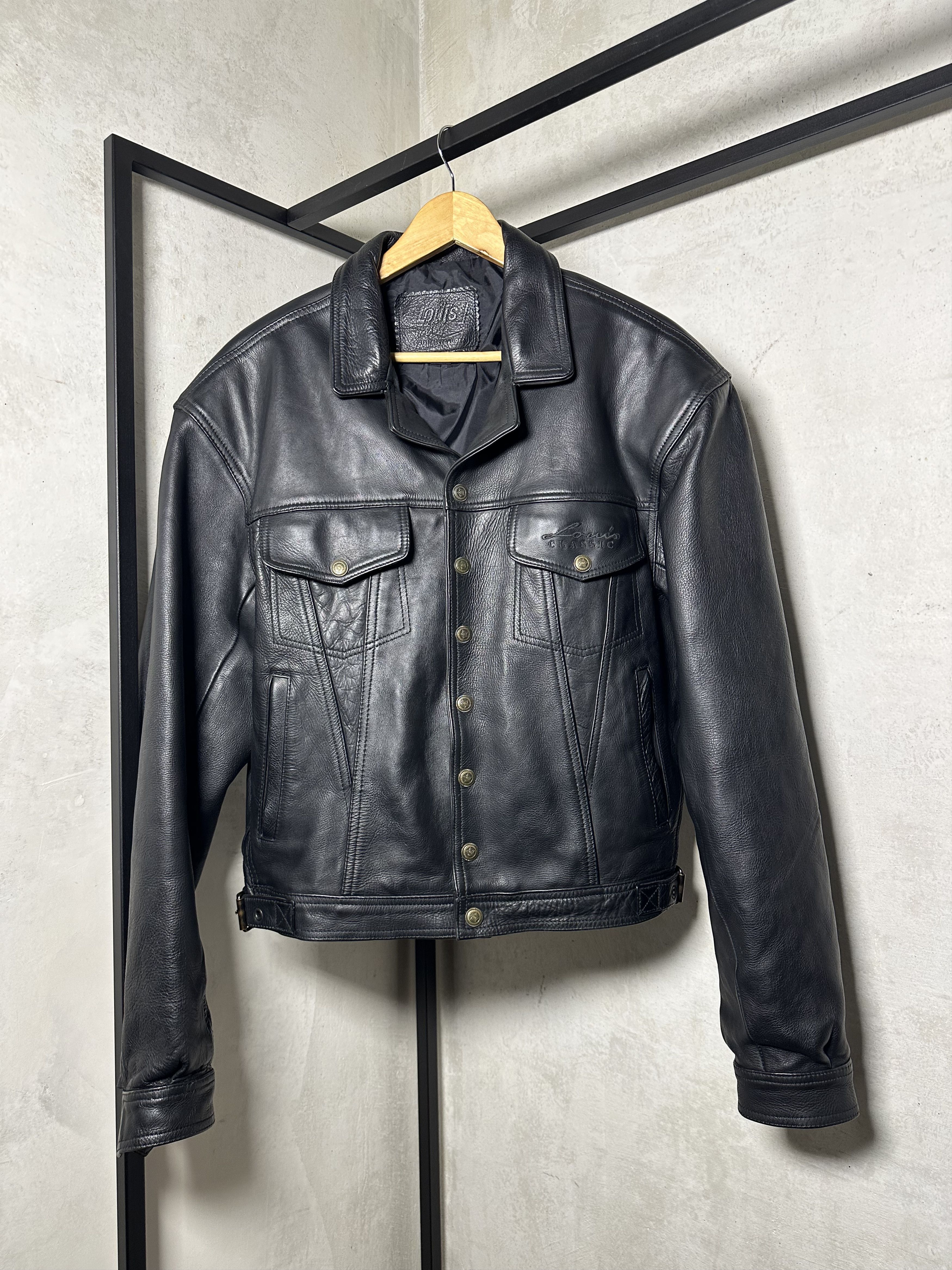 Genuine Leather Leather Western Trucker Jacket Size US L / EU 52-54 / 3 - 1 Thumbnail