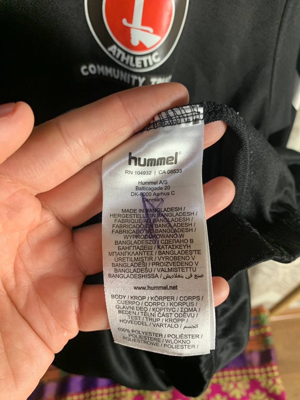 Vintage VERY RARE HUMMEL CHARLTON ATHLETIC ENGLAND SOCCER JERSEY 90s Size US S / EU 44-46 / 1 - 6 Thumbnail