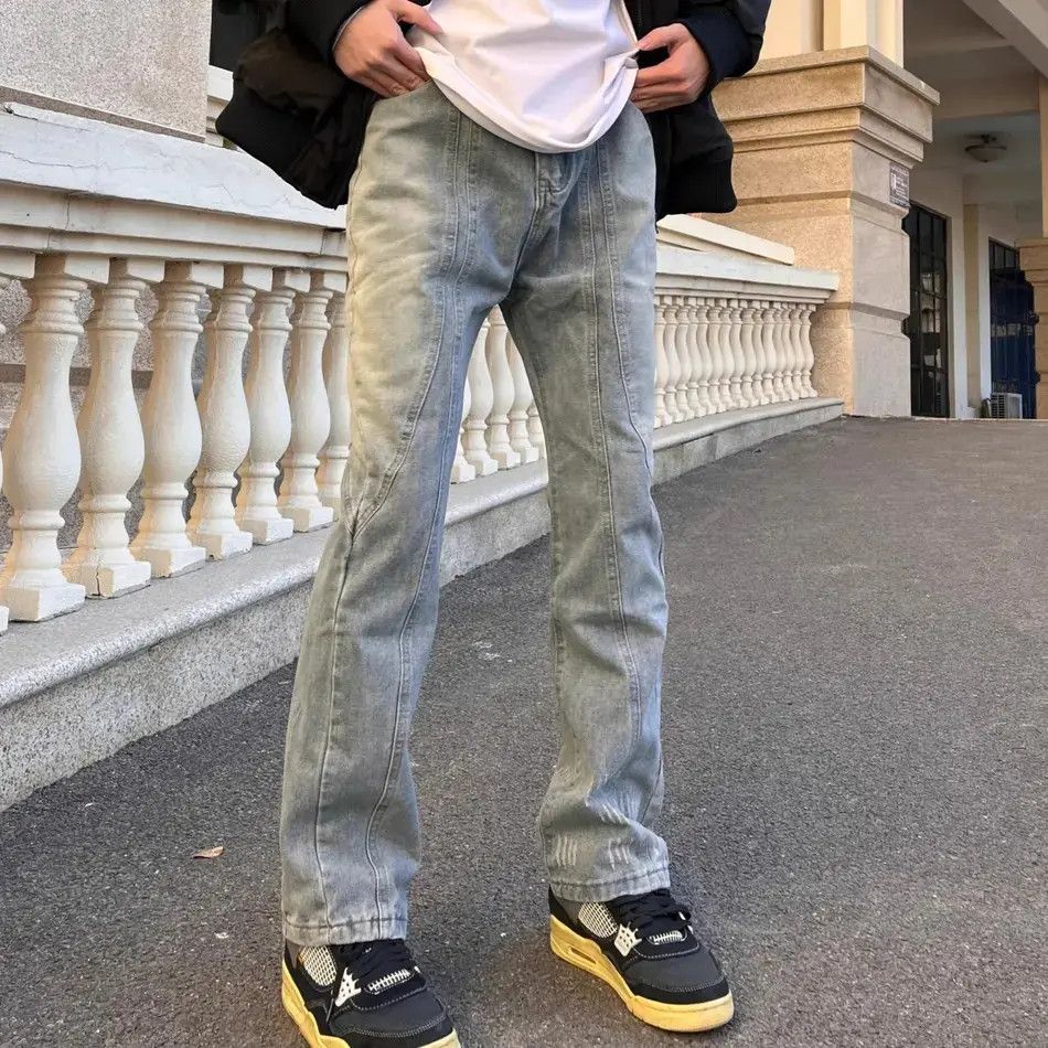 Japanese Brand Retro loose high street micro flared jeans Size US 30 / EU 46 - 4 Thumbnail