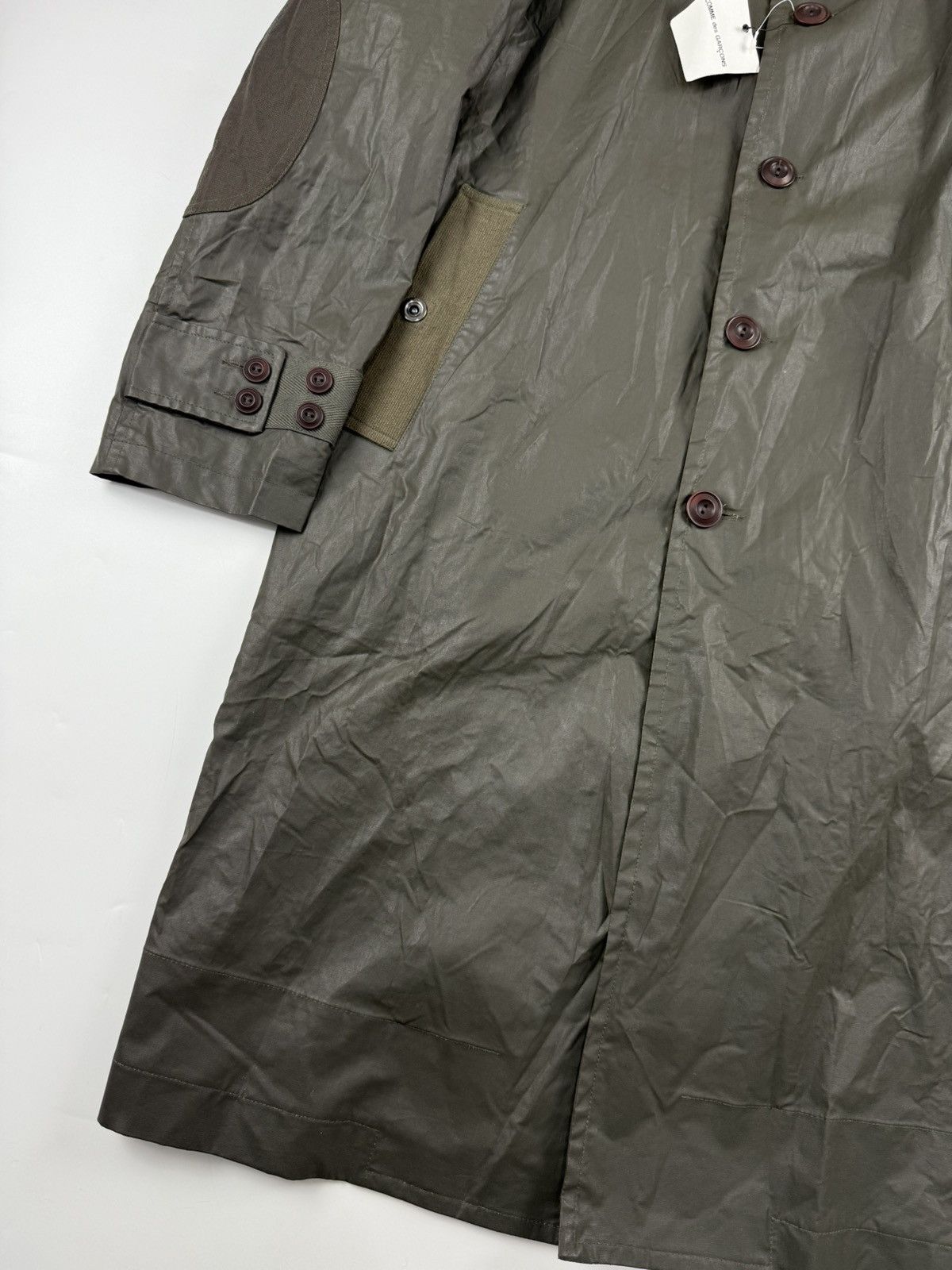 Junya Watanabe Junya Watanabe Hervier F/W’16 Elbow Patch Wax Coated Coat Size US S / EU 44-46 / 1 - 6 Thumbnail