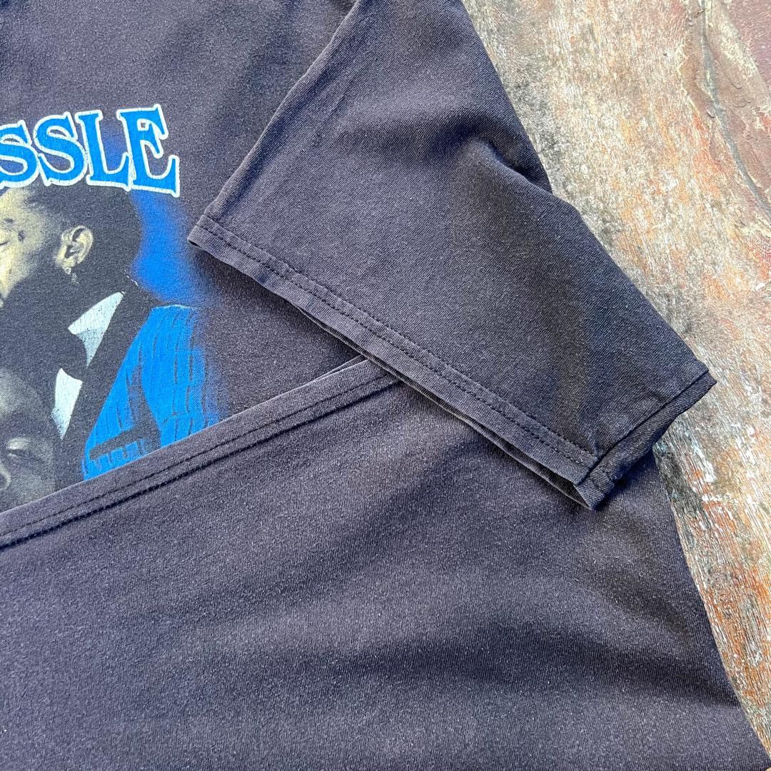 Band Tees Vintage Thrashed Faded Nipsey Hussle Rappers T Shirt Size US XXL / EU 58 / 5 - 8 Thumbnail