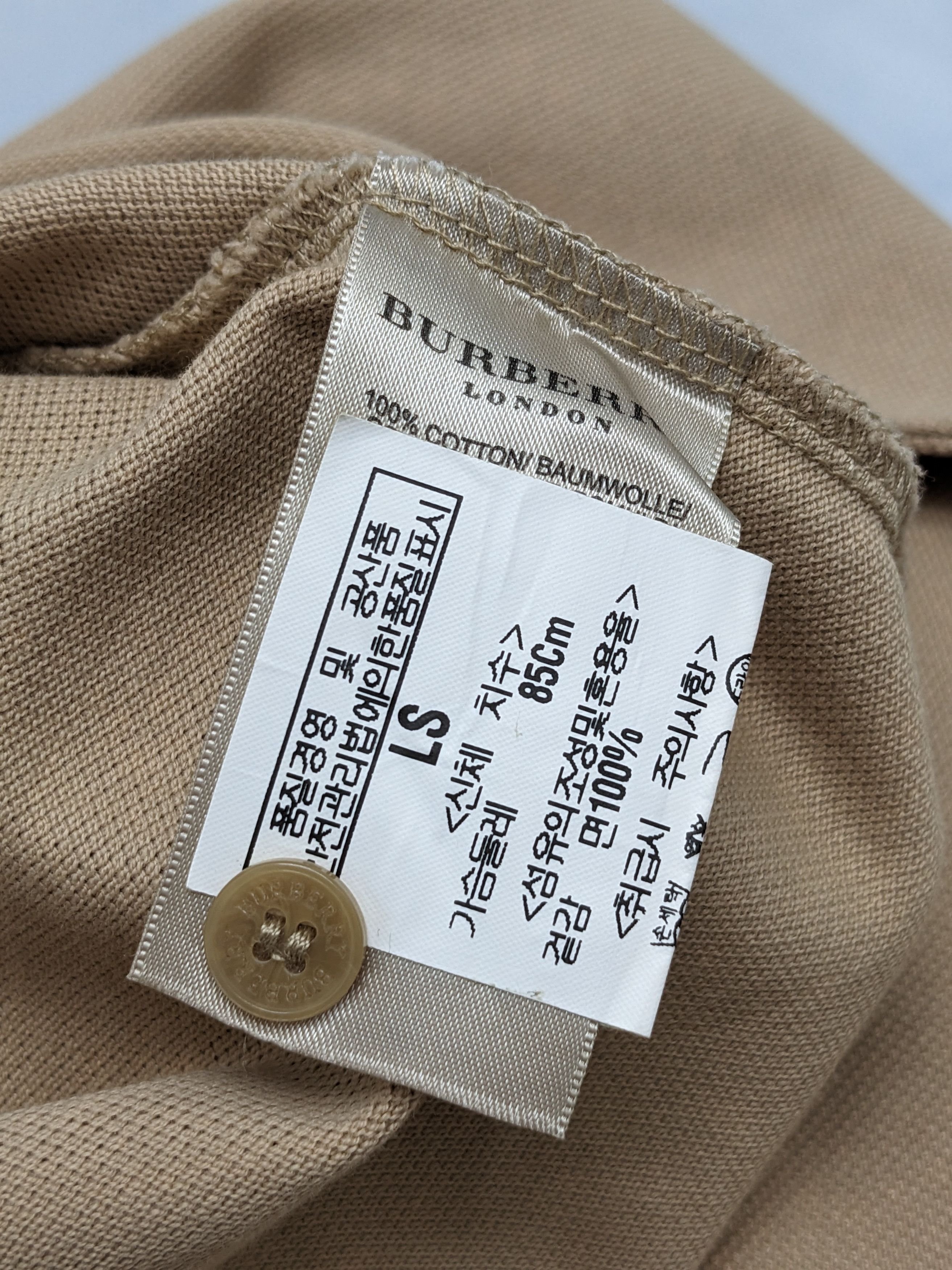 Burberry BURBERRY LONDON LONG SLEEVE POLO SHIRT Size S / US 4 / IT 40 - 10 Thumbnail