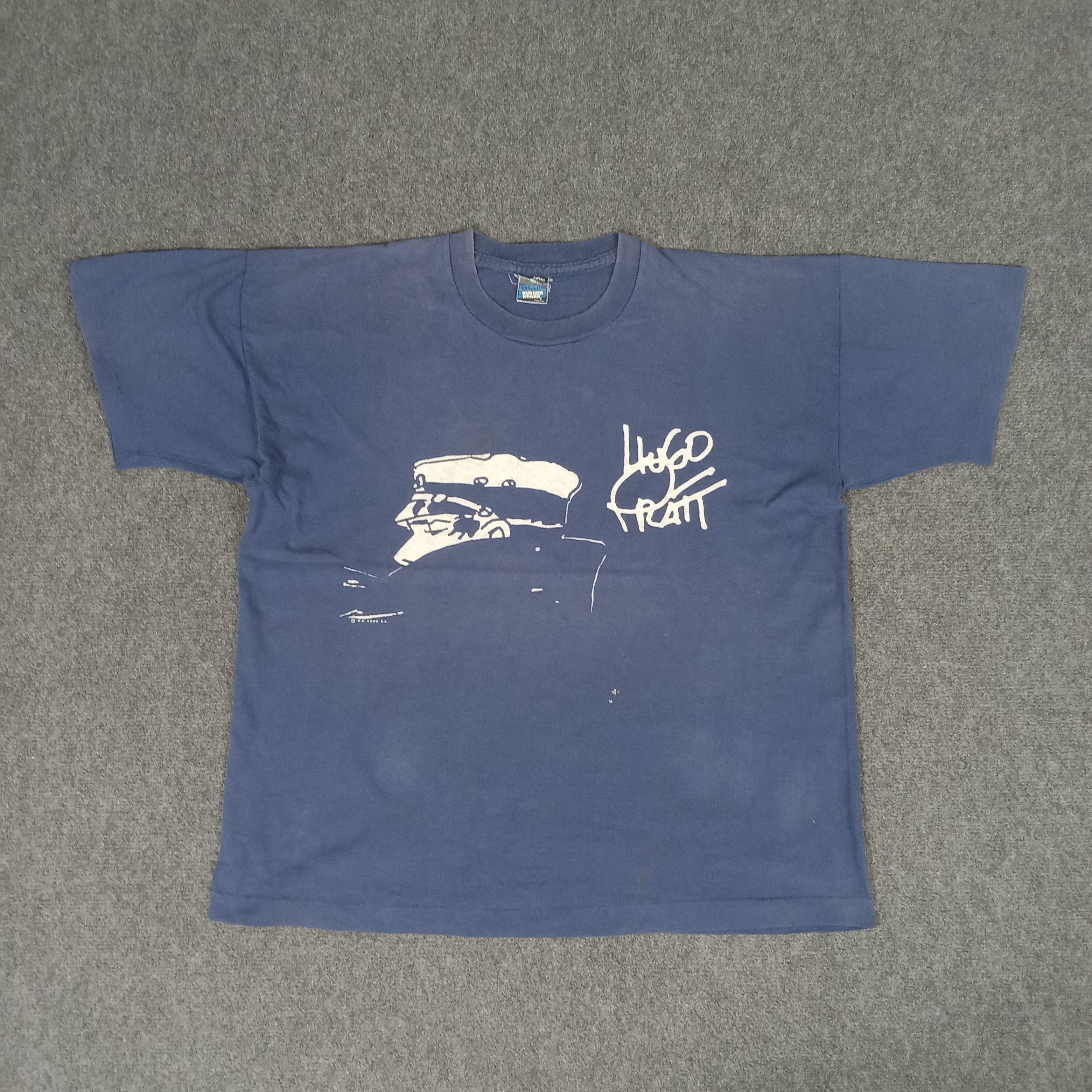 Vintage Hugo Pratt Italian Comic Artist Tshirt Size US XL / EU 56 / 4 - 1 Thumbnail