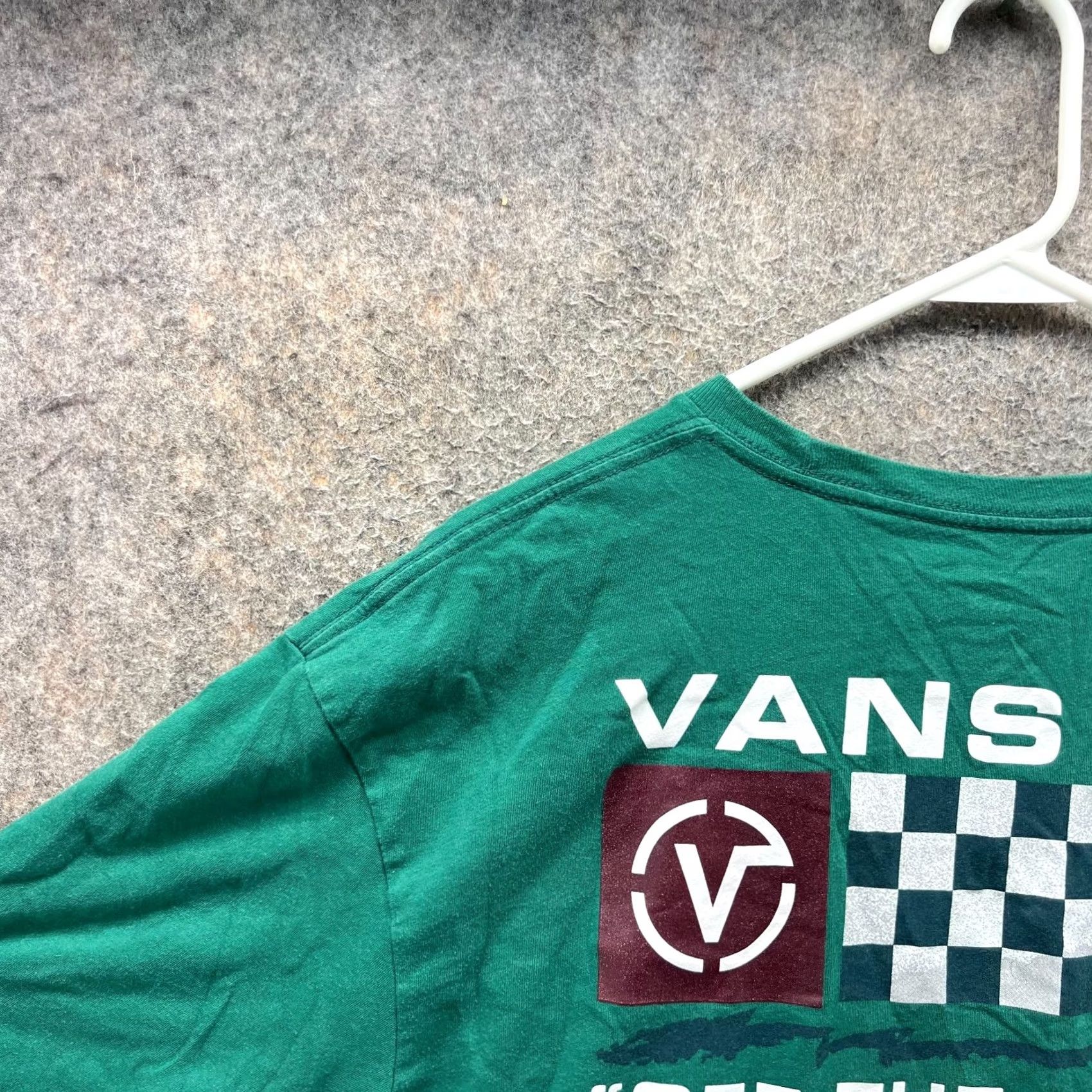 Vans VANS Shirt Mens XXL Green Crewneck Custom Fit Casual Tee SkateBoard Cotton Y2K Size US XXL / EU 58 / 5 - 6 Thumbnail