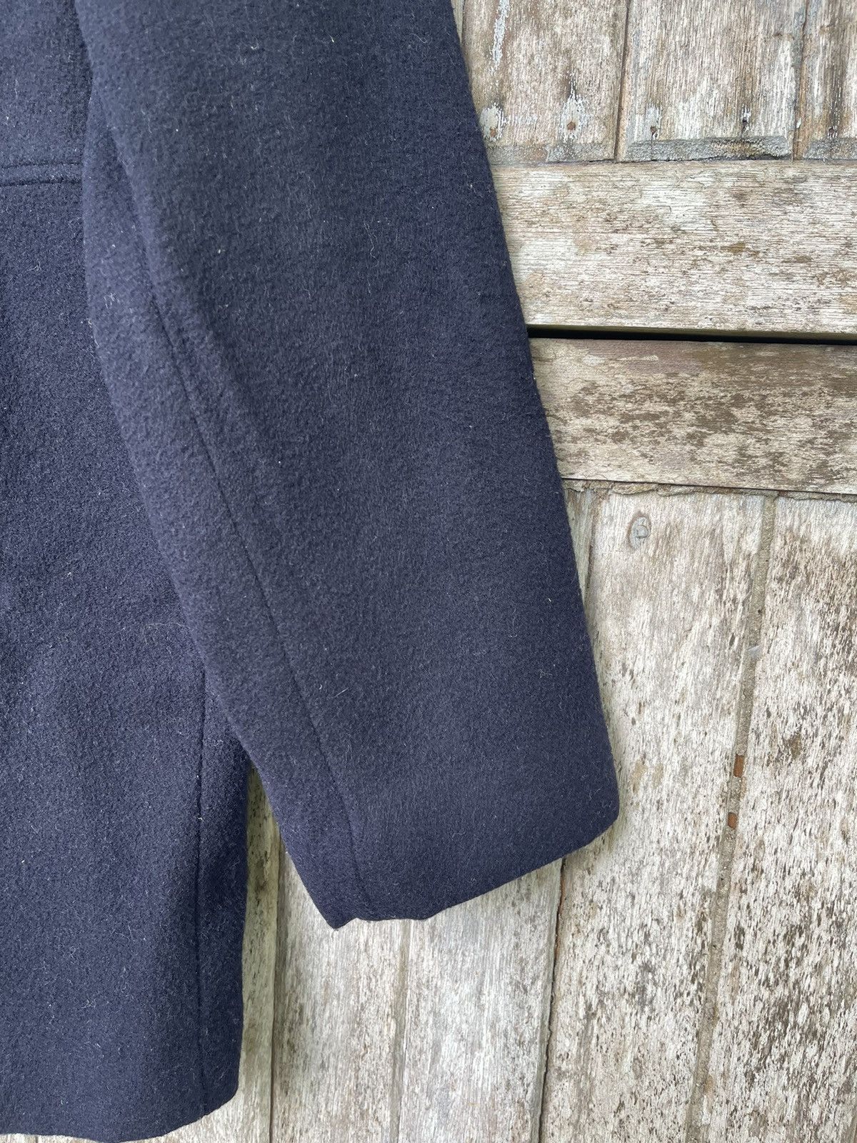 Designer Eastboy Wool Blend Coat with Ribbed Collar Japanese Vintage Size US M / EU 48-50 / 2 - 7 Thumbnail
