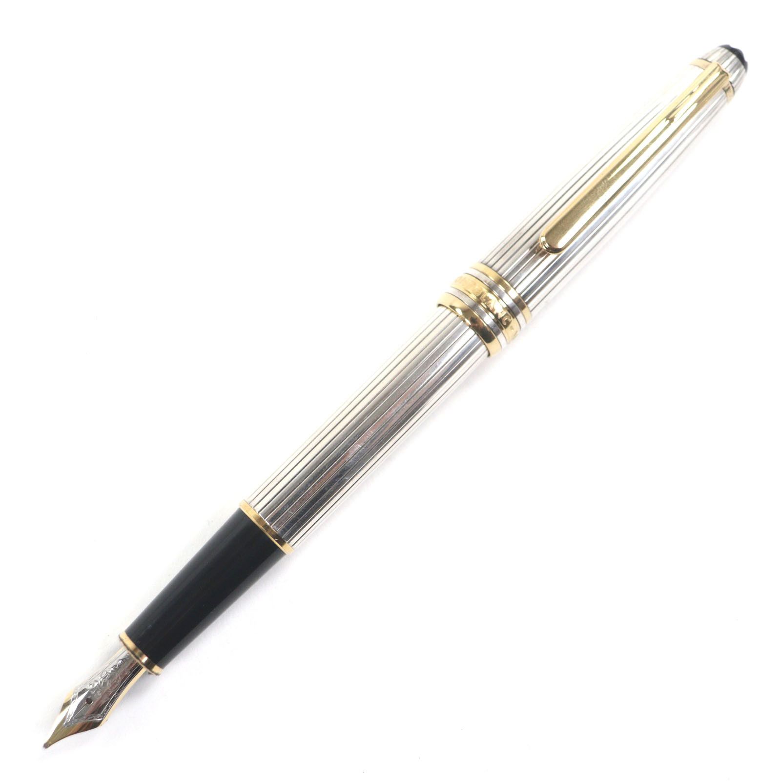 Montblanc Montblanc Montblanc Solitaire Au750 Silver Au750 Gold Fountain Pen Metal Pen DUTY FREE for USA Size ONE SIZE - 1 Thumbnail