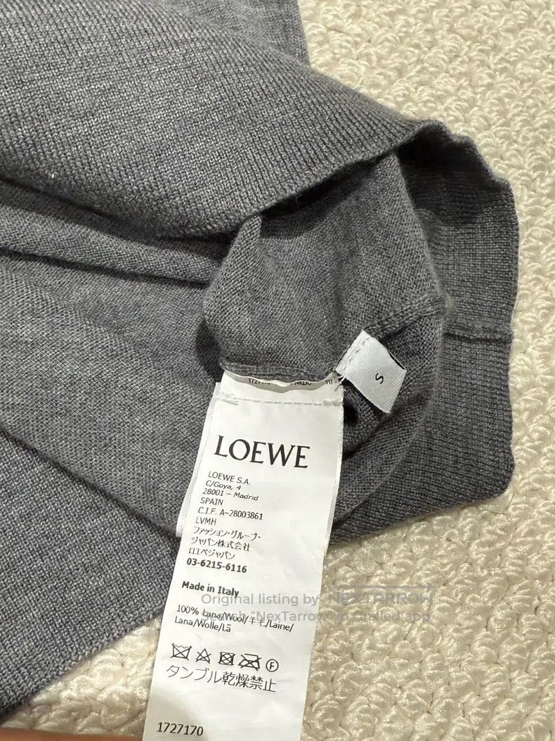 Loewe Loewe Classic gray short-sleeved knitted top Size S / US 4 / IT 40 - 3 Thumbnail