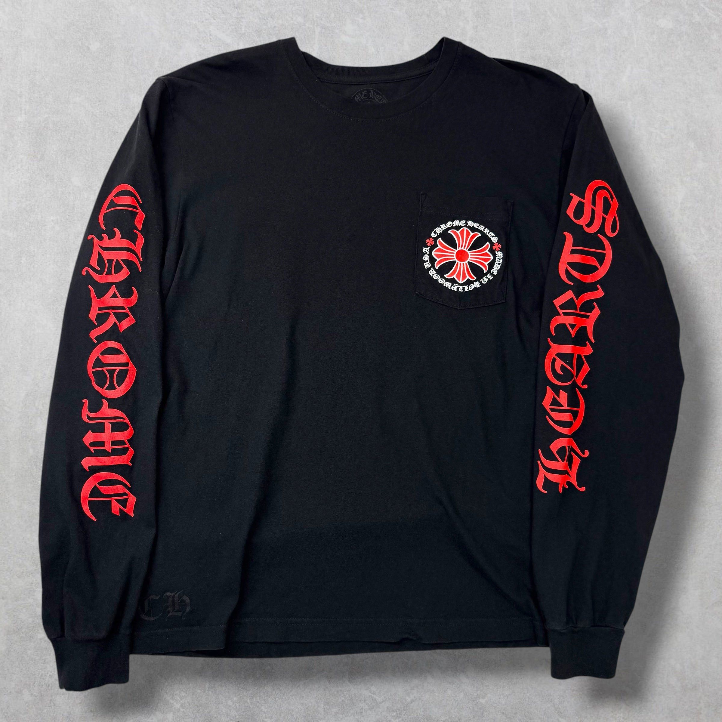 Chrome Hearts Chrome Hearts "Made in Hollywood" Red Plus Cross L/S L Size US L / EU 52-54 / 3 - 1 Thumbnail