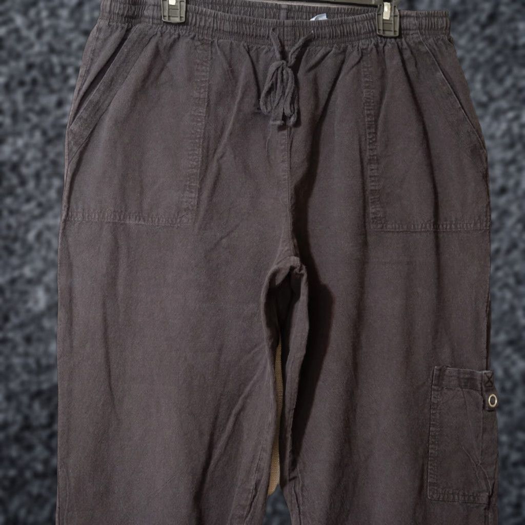 Vintage VINTAGE CLASSIC ELEMENTS Capri Pull On Black 100% Cotton Women's L #H50-31 Size ONE SIZE - 1 Thumbnail