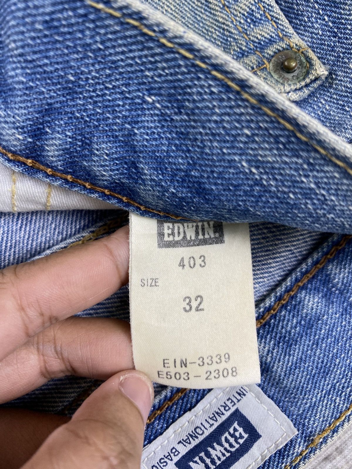 Edwin 90s Edwin Japan Distressed Denim Jeans Size US 32 / EU 48 - 15 Thumbnail