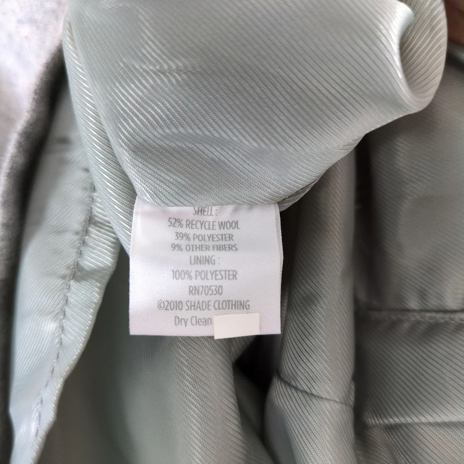 Other Shade Gray Wool Blend Sleeveless Sheath Dress Sz 12 Pleats Size XL / US 12-14 / IT 48-50 - 5 Thumbnail