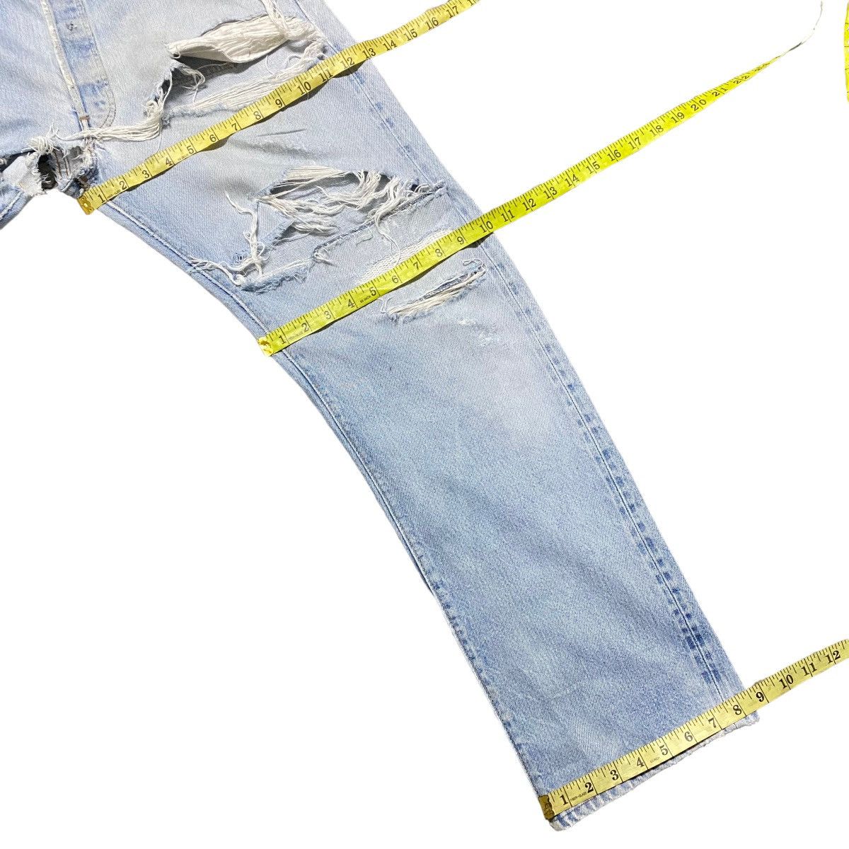 Levi's Vintage Levis 501 Redline Thrashed Jeans Button6 Size US 34 / EU 50 - 22 Thumbnail