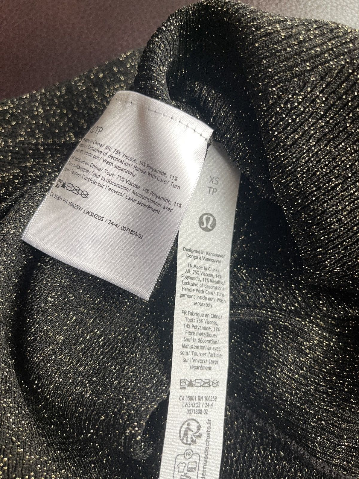Lululemon Lululemon Glitter Knit Twist-Back Long-Sleeve Shirt XS Size XS / US 0-2 / IT 36-38 - 10 Thumbnail