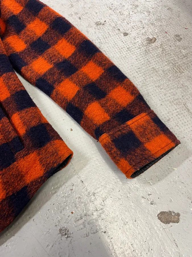 Dolce & Gabbana 2010s Dolce & Gabbana Reversible Orange & Black Tartan Jacket Size US M / EU 48-50 / 2 - 9 Thumbnail
