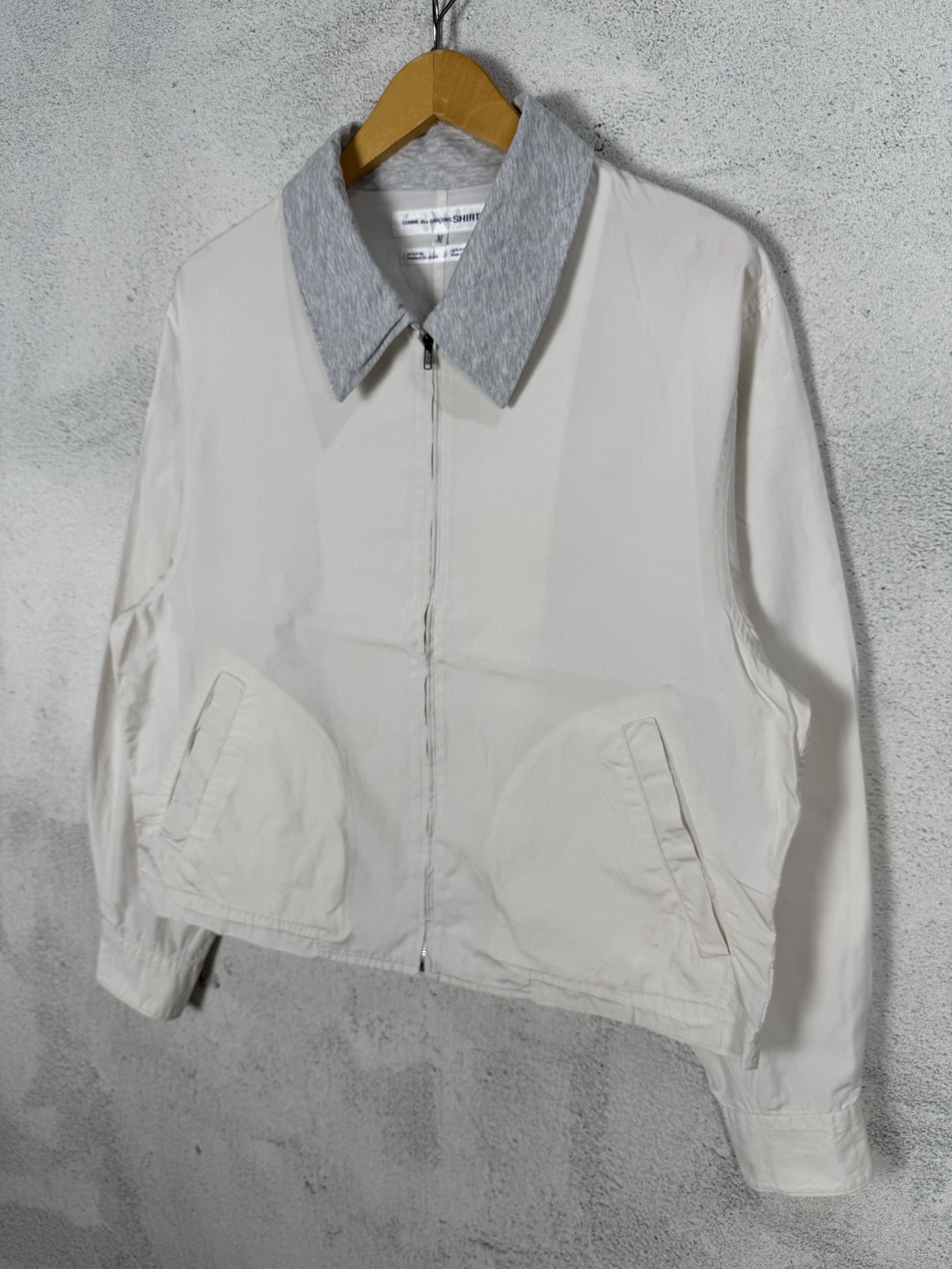 Comme des Garcons Comme Des Garcons Boxy White Jacket Size US M / EU 48-50 / 2 - 3 Thumbnail