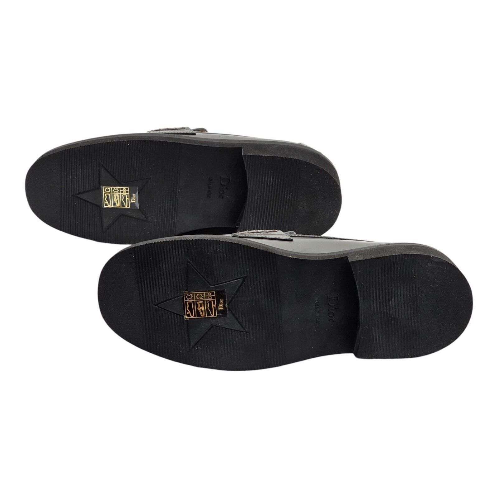 Dior Dior Boy Loafers Shoes - Brushed Leather - Gray - 36 $1120 Size US 6 / IT 36 - 7 Thumbnail