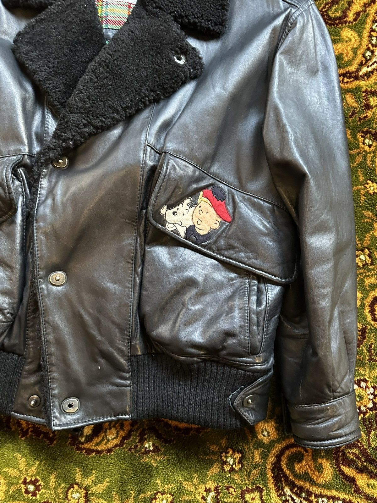 Iceberg Vintage Iceberg Black Leather Jacket Italy 1982/1983 Size US L / EU 52-54 / 3 - 2 Thumbnail