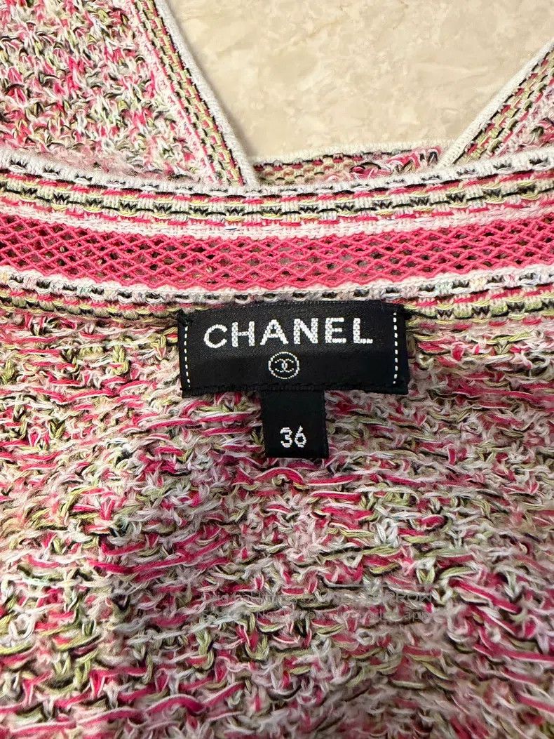 Chanel Chanel Pink knitted cloak short sleeves Size XS / US 0-2 / IT 36-38 - 3 Thumbnail