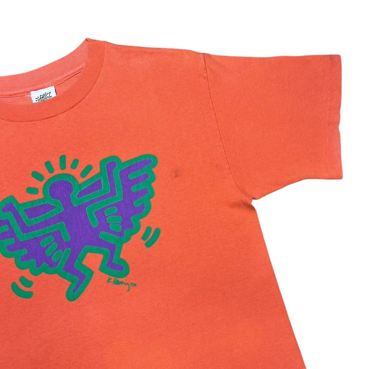 Other 1980s Keith Haring Batman Angel Devil Pop Shop Art T-Shirt Size US M / EU 48-50 / 2 - 6 Thumbnail