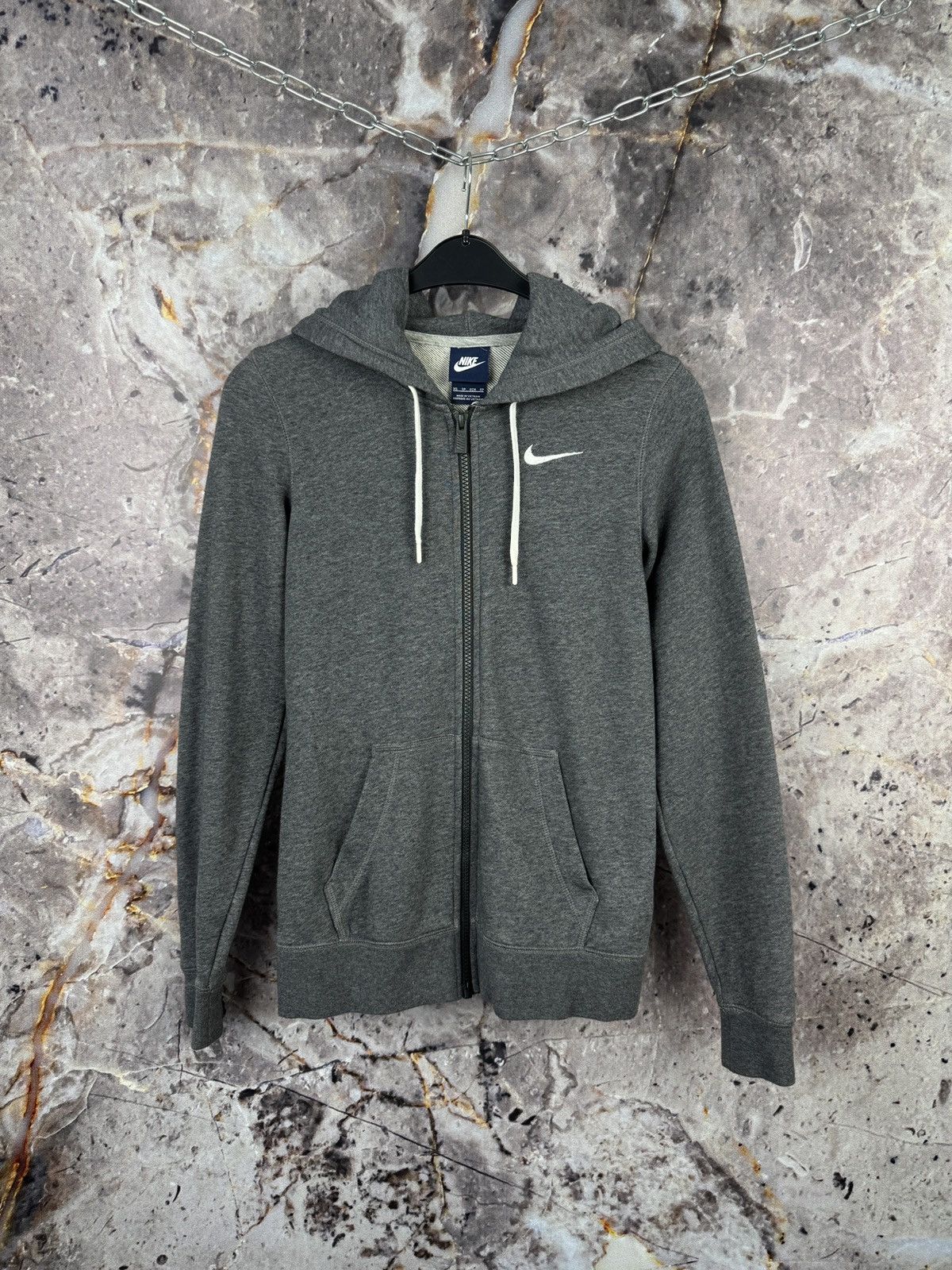 Nike Men’s Nike Gray Zip-Up Hoodie Streetwear Size XS Size US XS / EU 42 / 0 - 1 Thumbnail