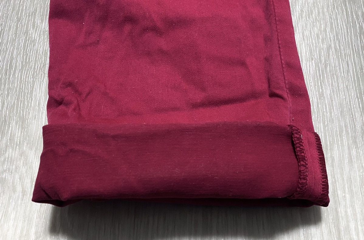 Acne Studios Womens Acne Studios Flex Satin Red Cotton Stretch Pant Jeans Size 28" / US 6 / IT 42 - 24 Thumbnail