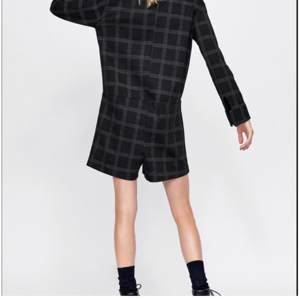 Zara Zara l Plaid Long Sleeve Romper Small Size 28" / US 6 / IT 42 - 2 Thumbnail