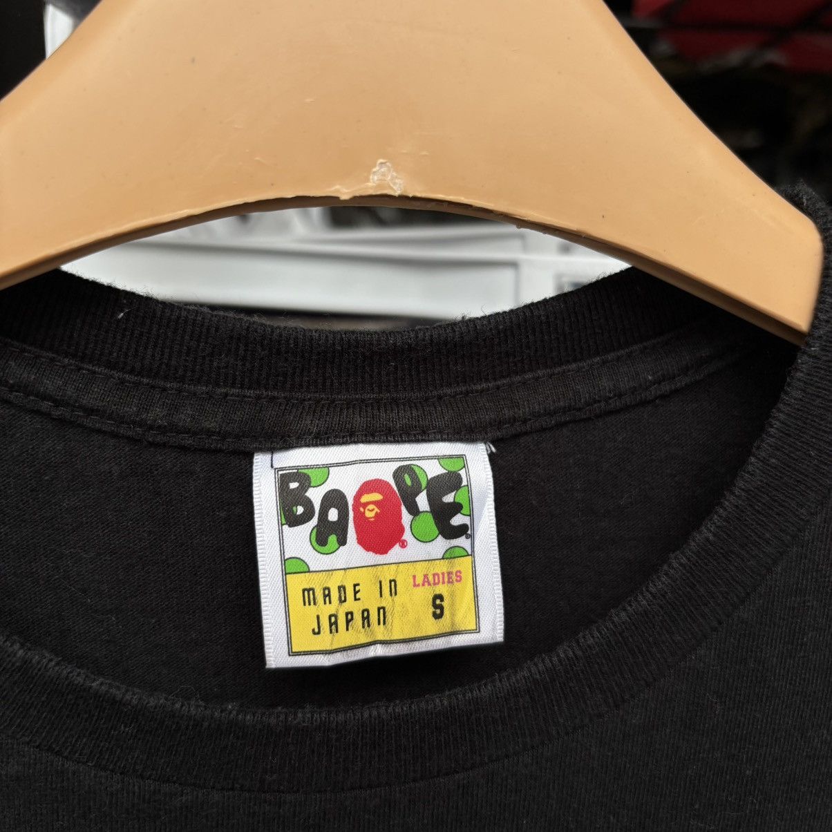Bape Bape College Font Style Tartan Art Black Tee Size S / US 4 / IT 40 - 3 Thumbnail
