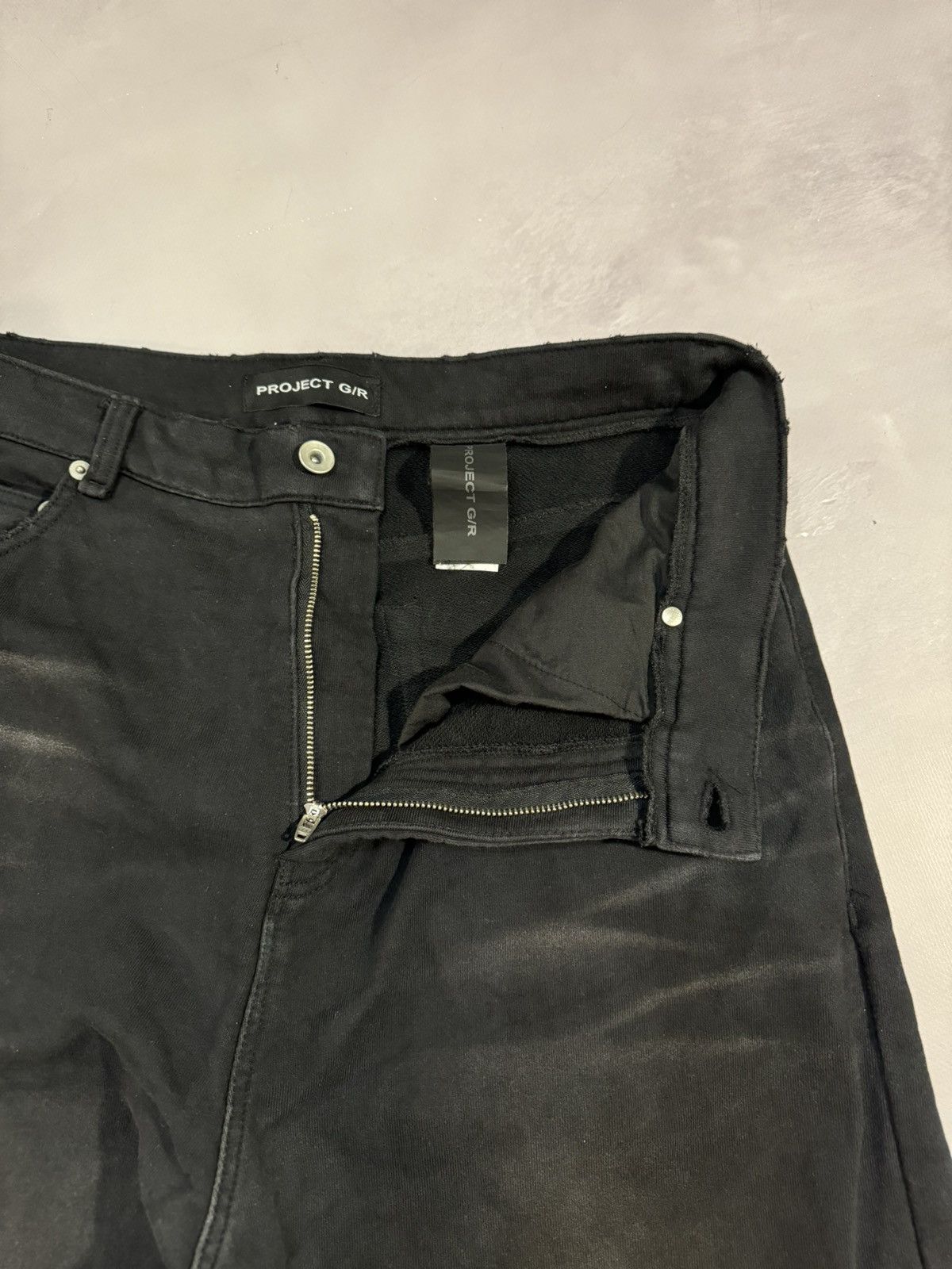 PROJECT G/R Project G/R Dirty Effect Baggy Sweatpants(Black/2) Size US 32 / EU 48 - 10 Thumbnail