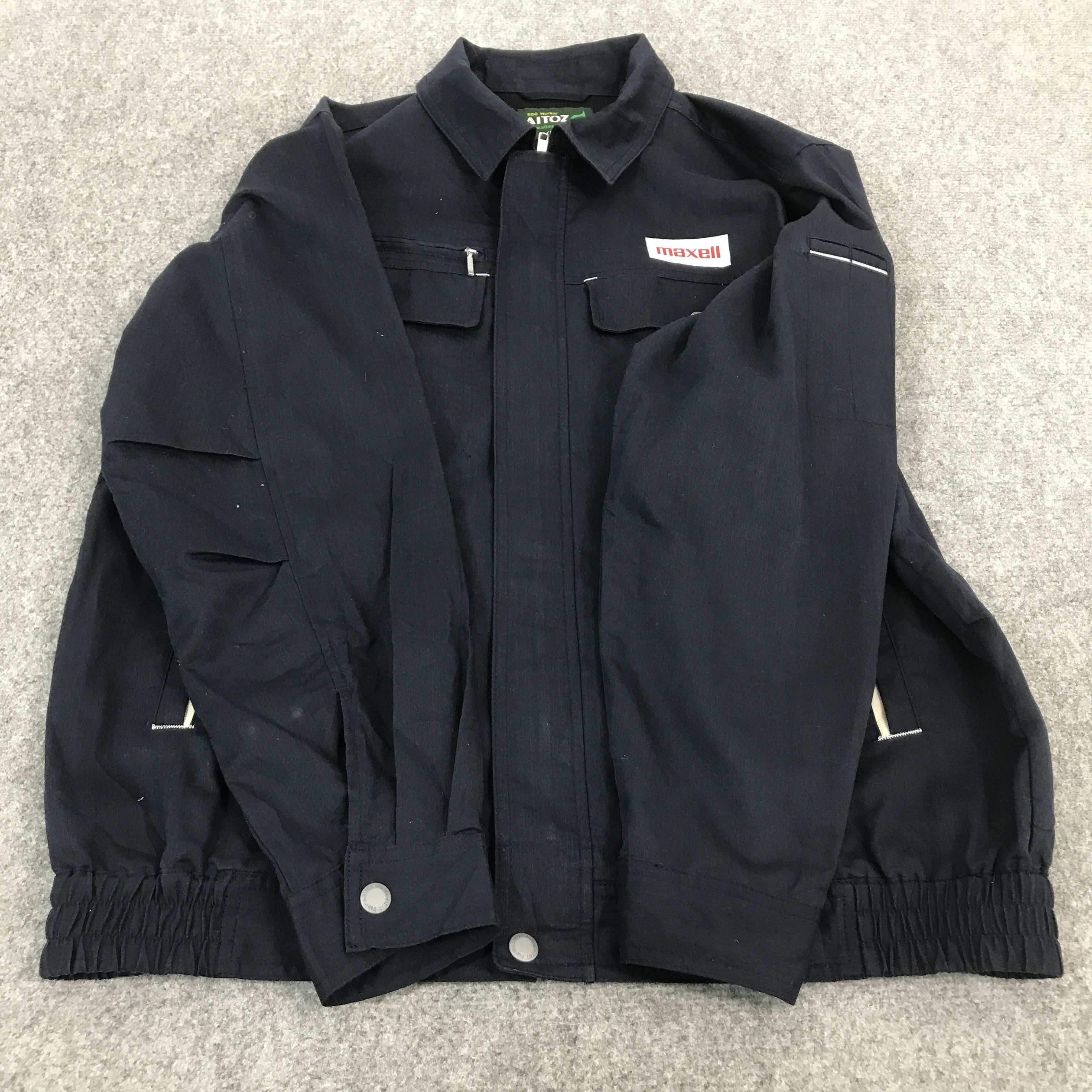 Japanese Brand × Vintage MAXELL NAVY WORK UNIFORM JAPAN JACKET Size US L / EU 52-54 / 3 - 8 Thumbnail