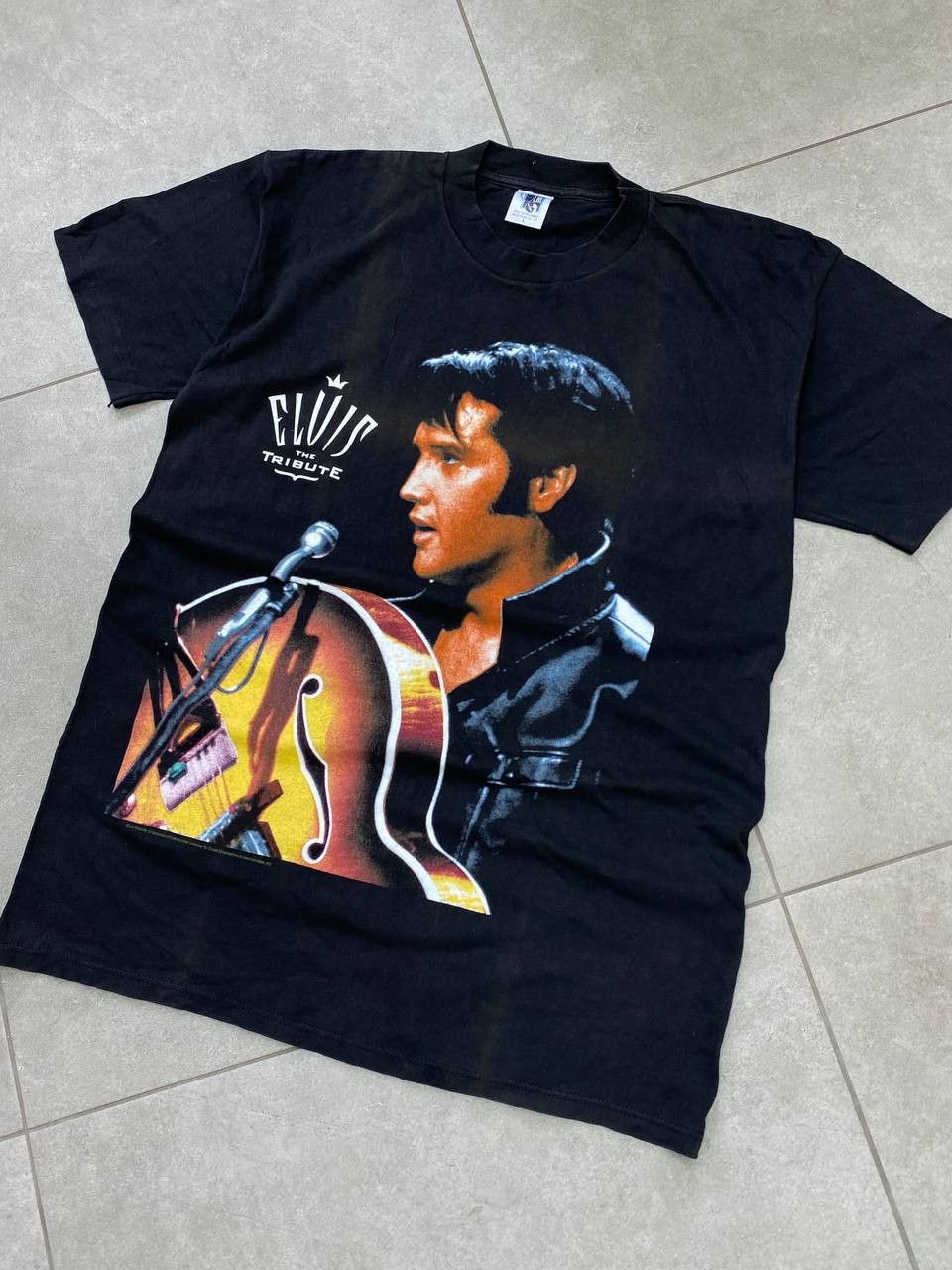 Band Tees Vintage Elvis The Tribute 1994 Single Stitch Promo T-Shirt Size US L / EU 52-54 / 3 - 4 Thumbnail