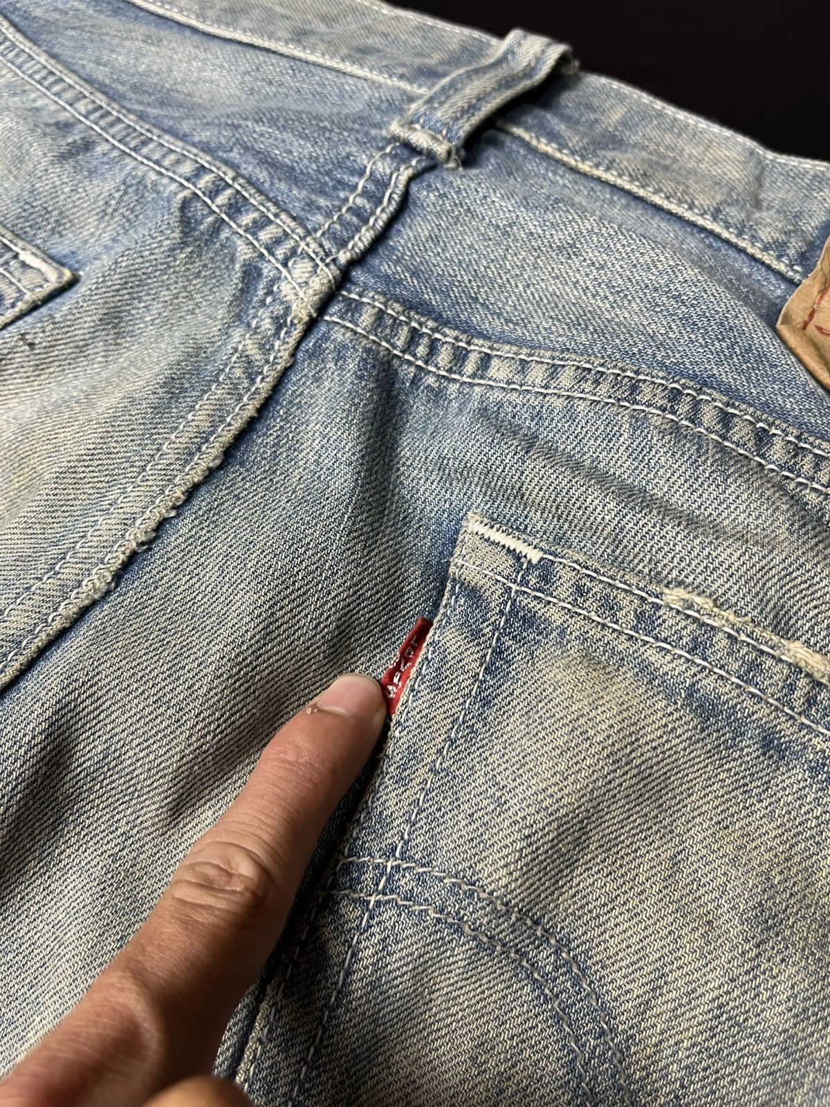 Designer × Japanese Brand × Levi's Vintage Clothing Kurt Cobain style levis patchwork Distressed faded Jeans Size US 30 / EU 46 - 12 Thumbnail