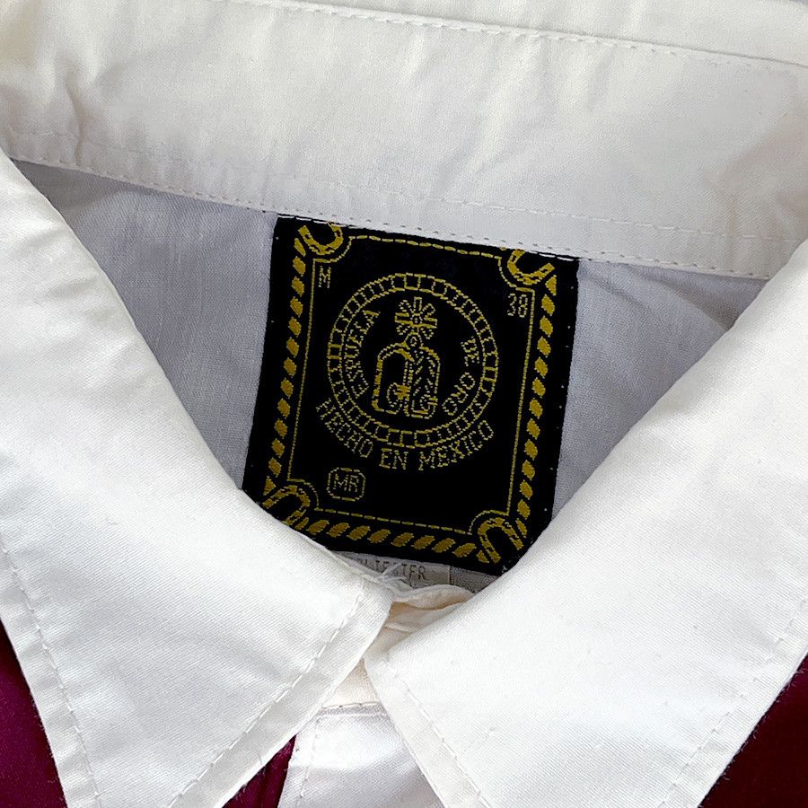 Other Espuela de Oro Vintage White & Burgundy Western Shirt Size US M / EU 48-50 / 2 - 6 Thumbnail