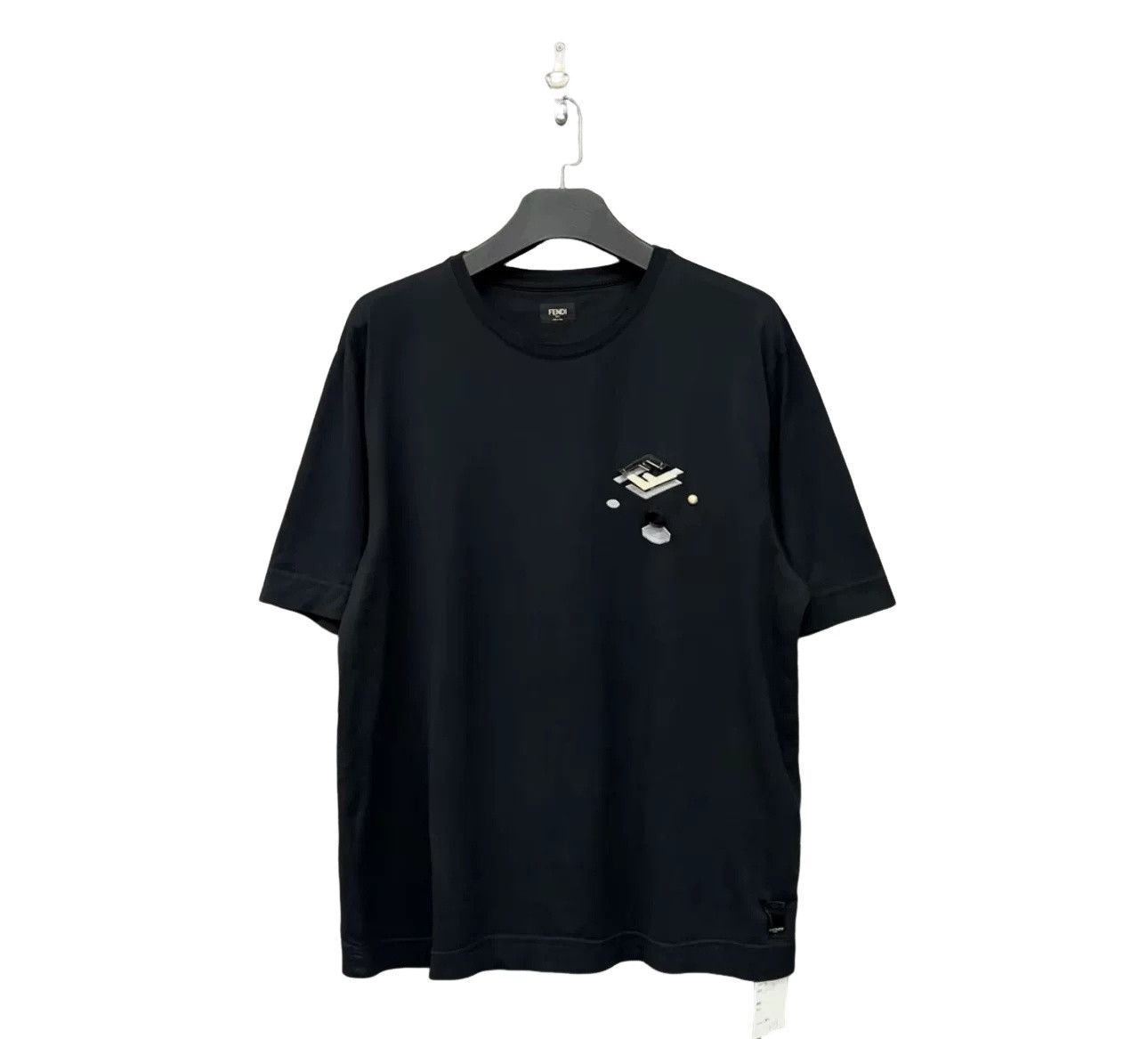 Fendi Fendi Jewel Logo Short Sleeve T-Shirt Size XL Size US XL / EU 56 / 4 - 1 Thumbnail