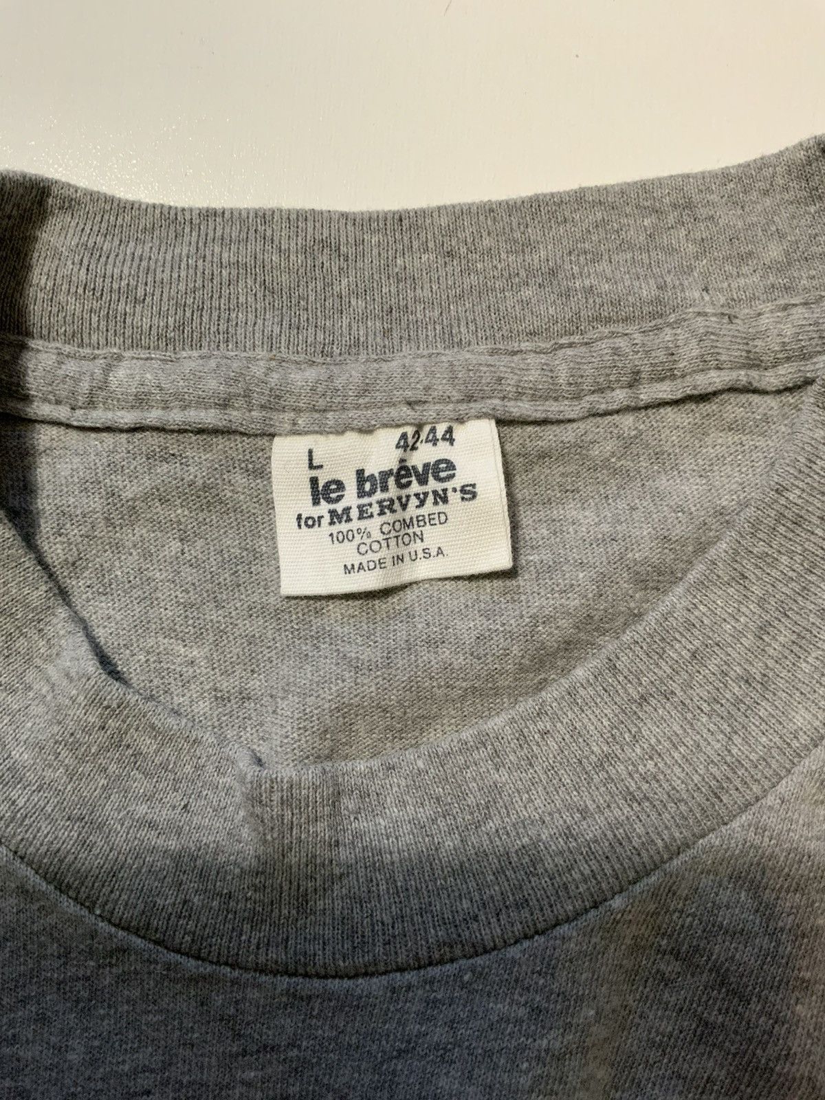 Vintage Vintage Le Breve For Mervyn’s Pocket Blank Crewneck T-Shirt Size US L / EU 52-54 / 3 - 5 Thumbnail