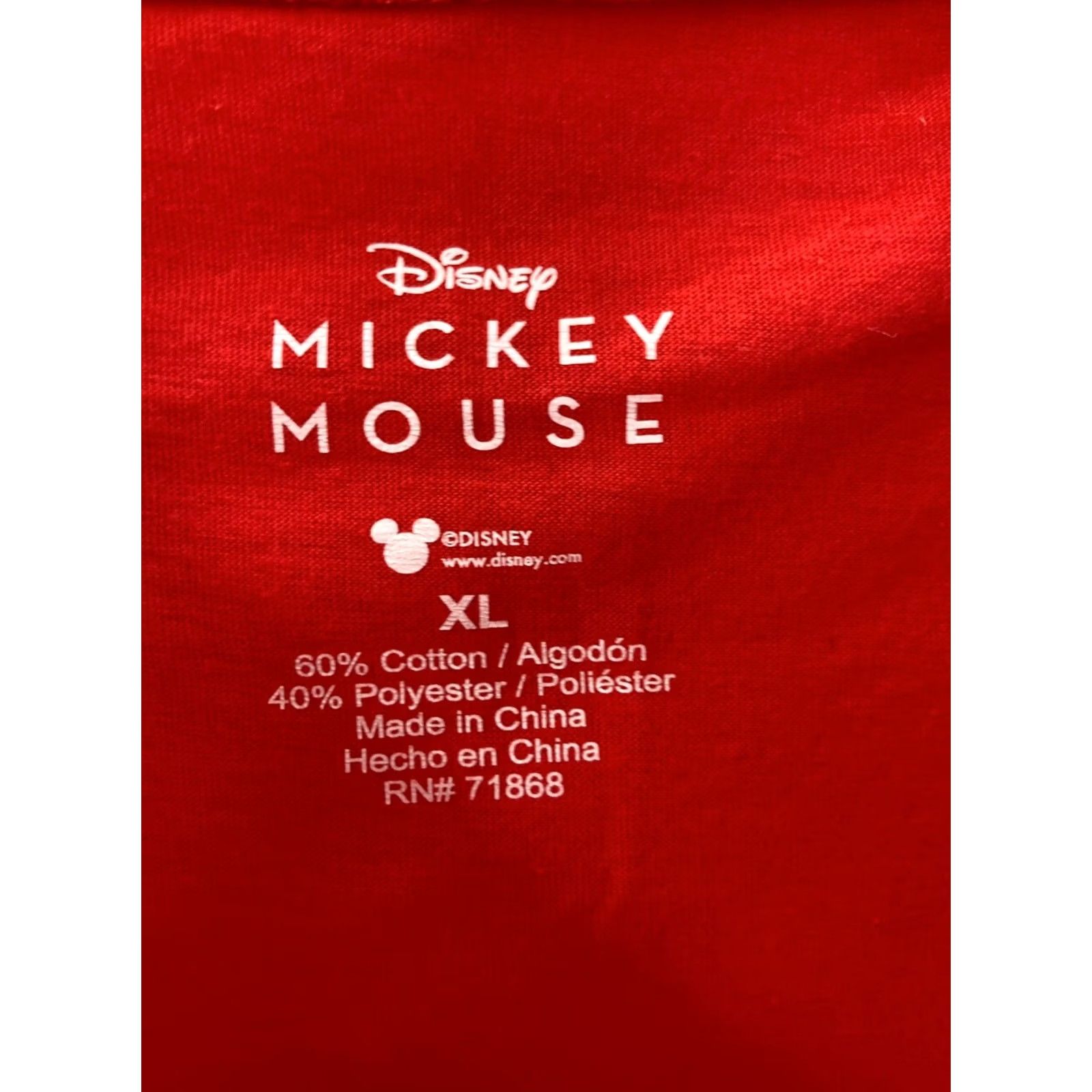 Disney Disney Mickey Mouse T-Shirt Womens XL Poly/cotton Red Logo Disney Shirt Womens XL Red Mickey Mouse T-Shirt Classic Disney Theme 90s (adjusted) Size XL / US 12-14 / IT 48-50 - 7 Thumbnail