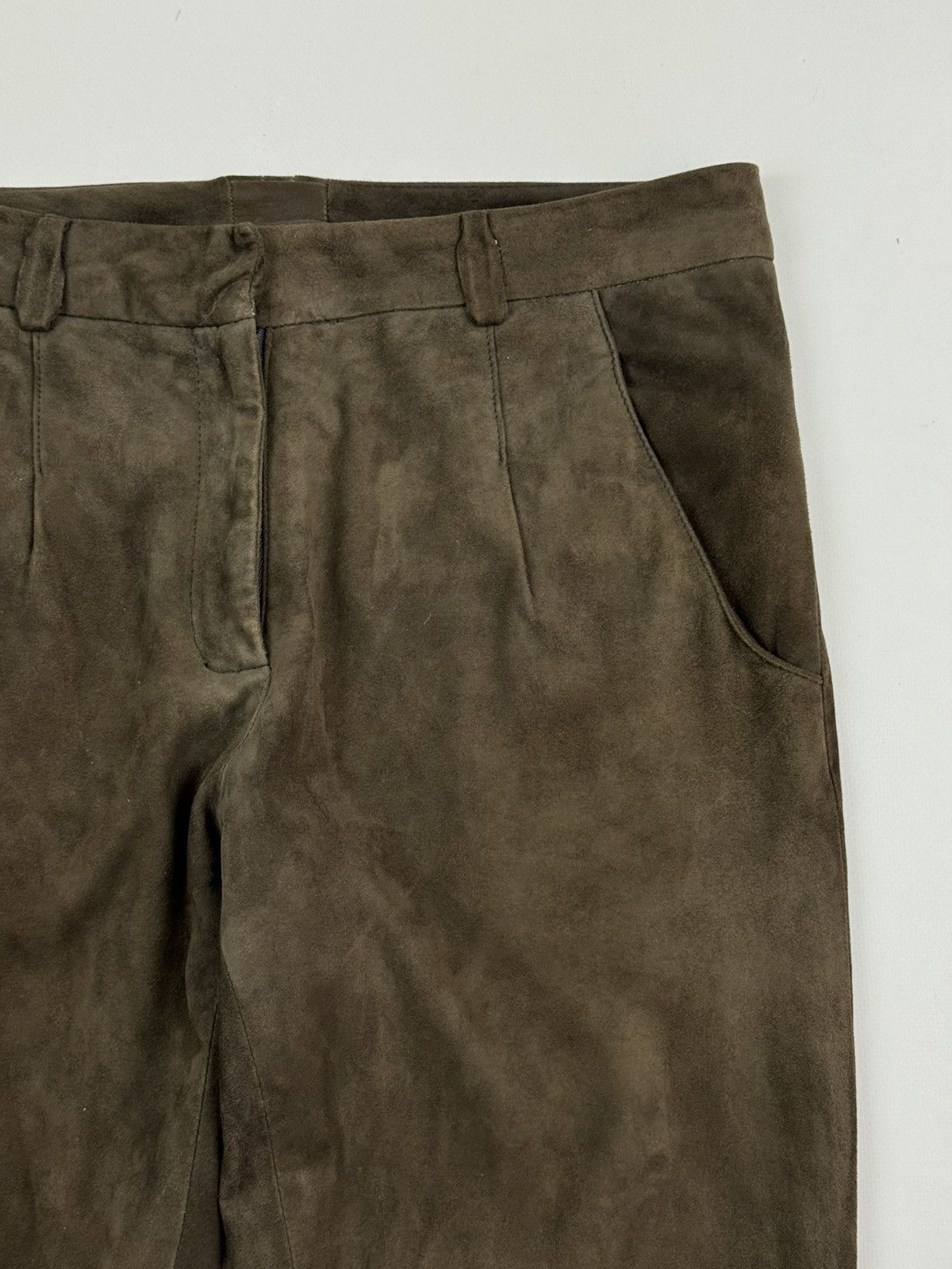 Eleventy Eleventy Suede Brown Women’s Pants Size 28" / US 6 / IT 42 - 6 Thumbnail