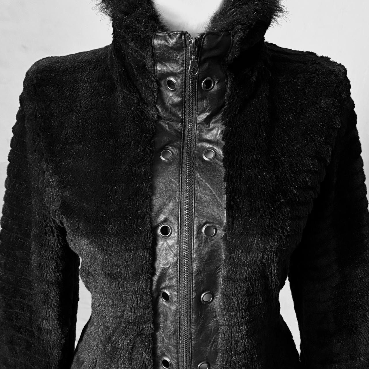 Vintage Insane Avant-garde jacket with fur, leather elements Size M / US 6-8 / IT 42-44 - 5 Thumbnail