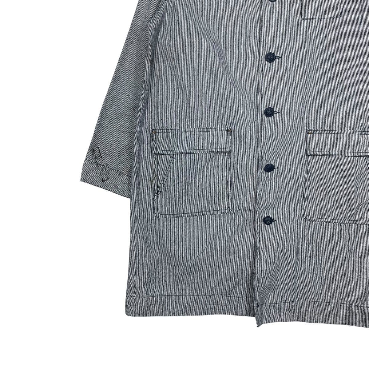 Japanese Brand NORTHERN TRUCK Work&Marine Hickory Striped Jacket #2102-C92 Size US L / EU 52-54 / 3 - 6 Thumbnail