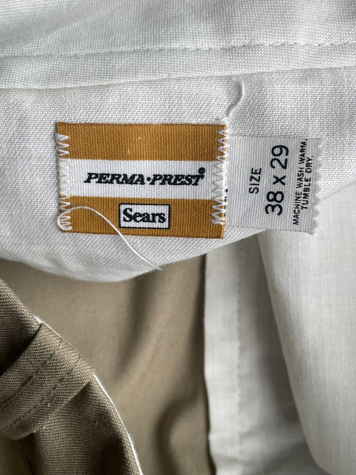Sears × Vintage Vintage 70’s Sears Perma Prest Chinos Size US 38 / EU 54 - 9 Thumbnail