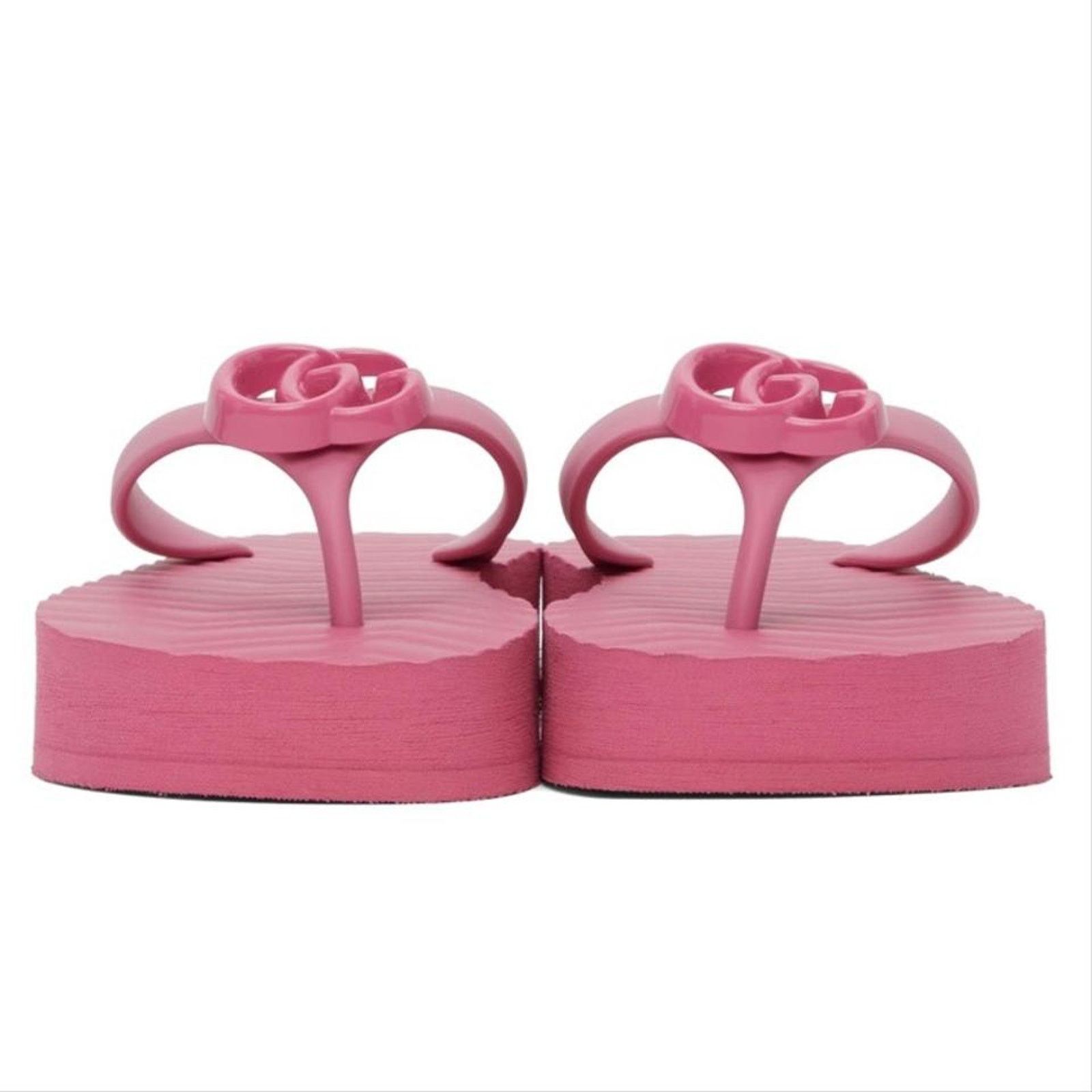 Gucci GUCCI Marmont GG Pascar logo rubber flip flops sandals 38 Size US 8 / IT 38 - 4 Thumbnail