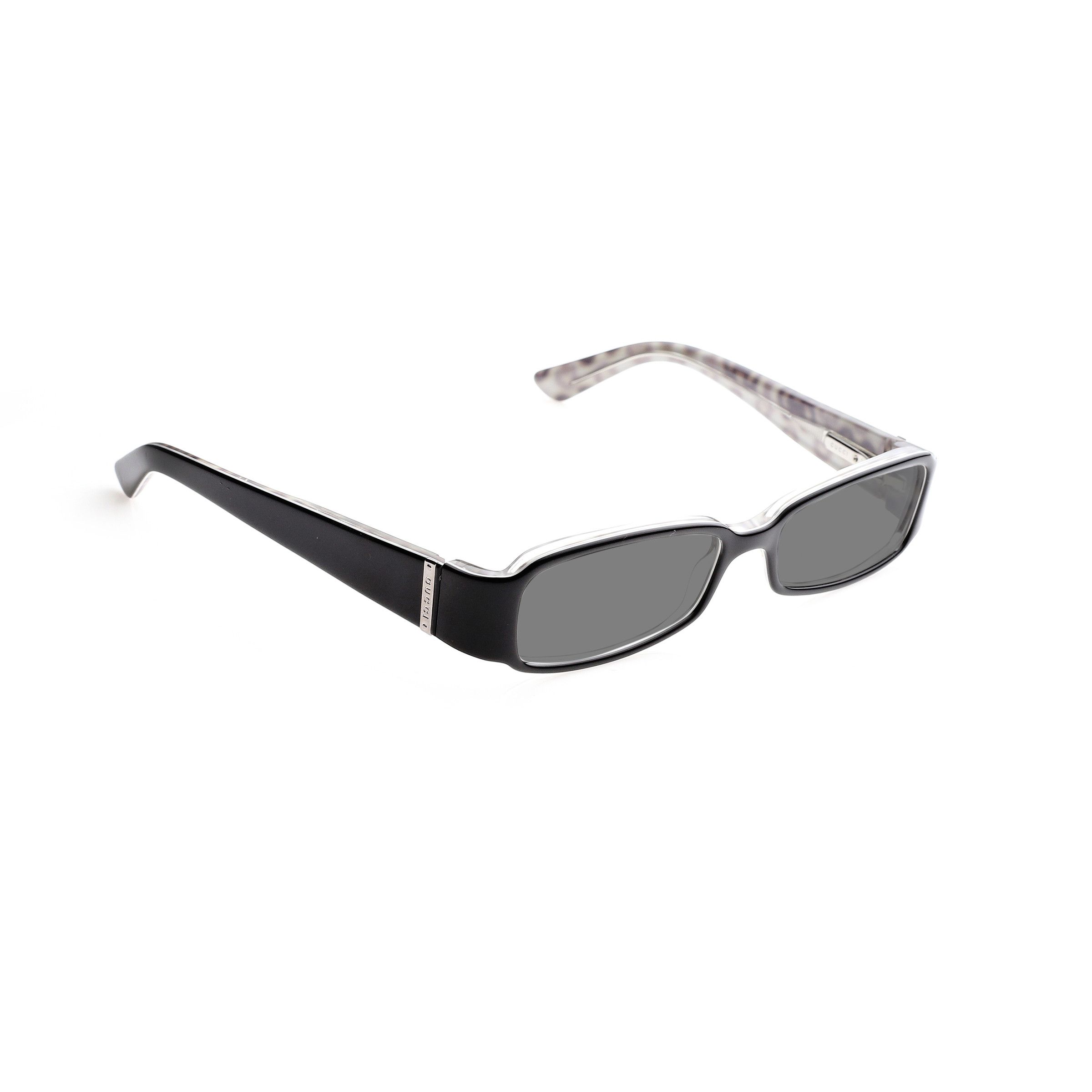 Gucci Gucci '00s Black Monogram Horsebit Flat Sunglasses Black Size ONE SIZE - 4 Thumbnail