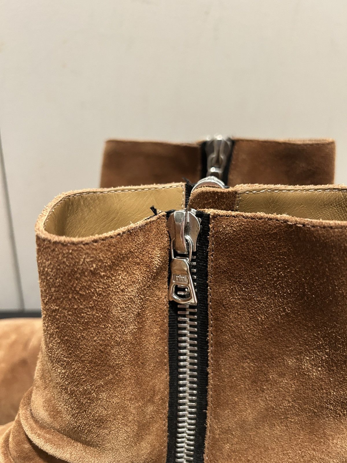 Amiri Amiri Skinny Stack Boots Brown Suede Side Zip size EU 42 Size US 9 / EU 42 - 6 Thumbnail