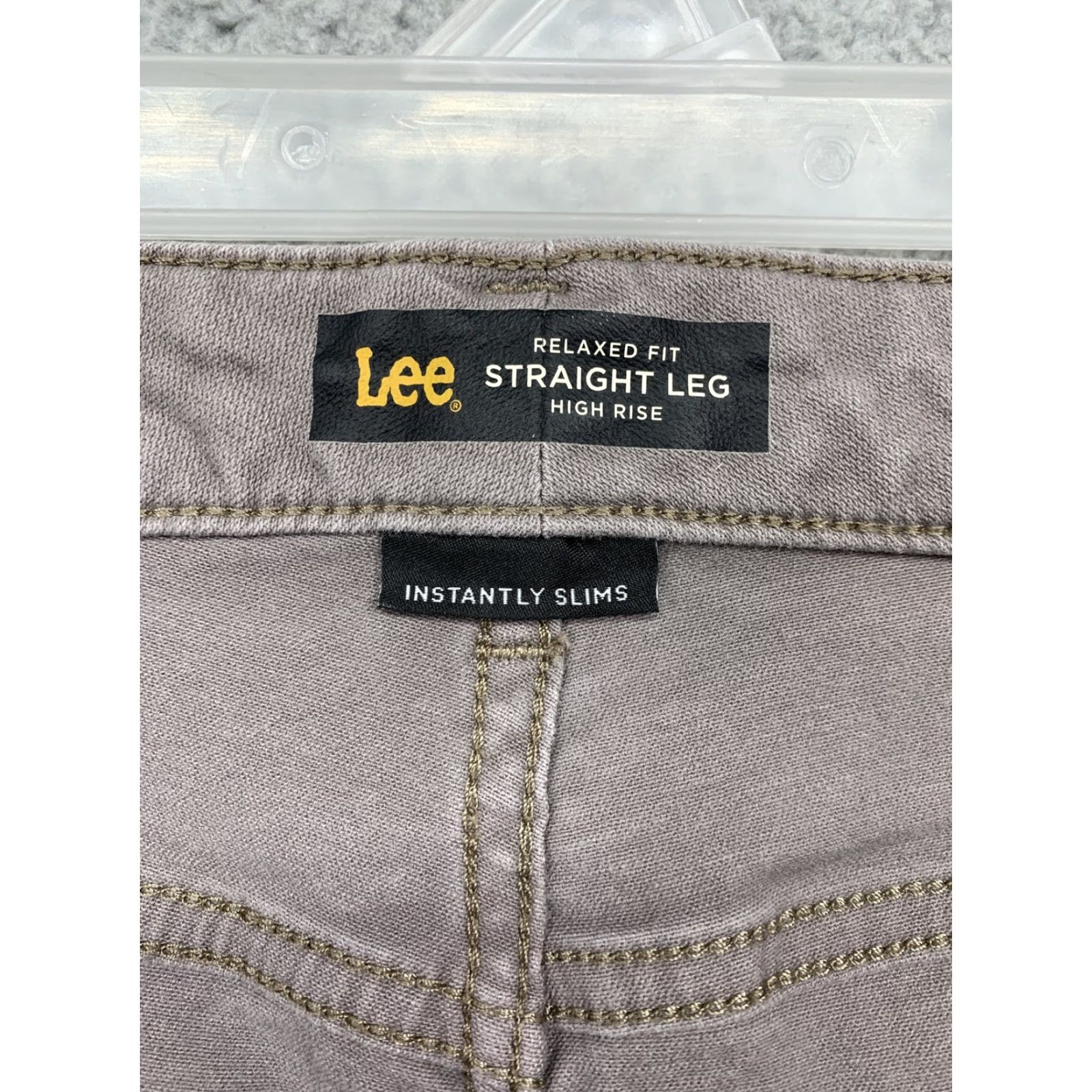Lee Lee Women's Denim Pants 12M Slim Straight Leg Hi-Rise Light Brown Slim’g Denim Pants Size 34" / US 12 / IT 48 - 7 Thumbnail
