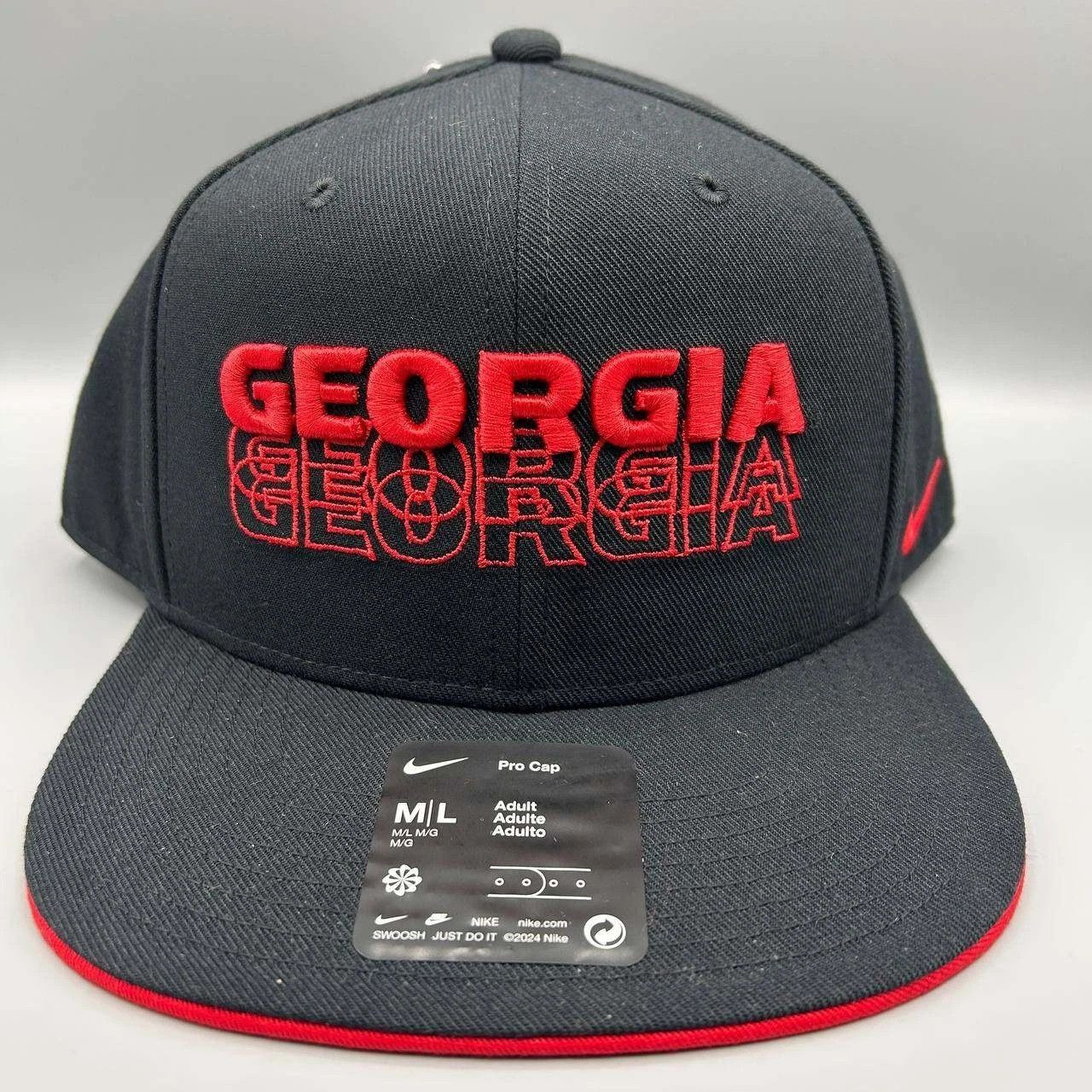 Nike Georgia Bulldogs x Nike Pro Hat Men M-L Dri-Fit Snap Back Size ONE SIZE - 1 Thumbnail