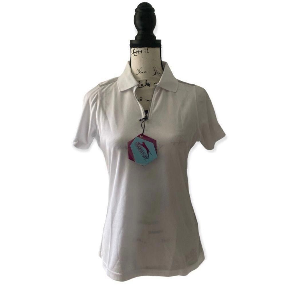 Other Slazenger Women’s White Performance Polo Shirt | Size S | NW Size S / US 4 / IT 40 - 1 Thumbnail