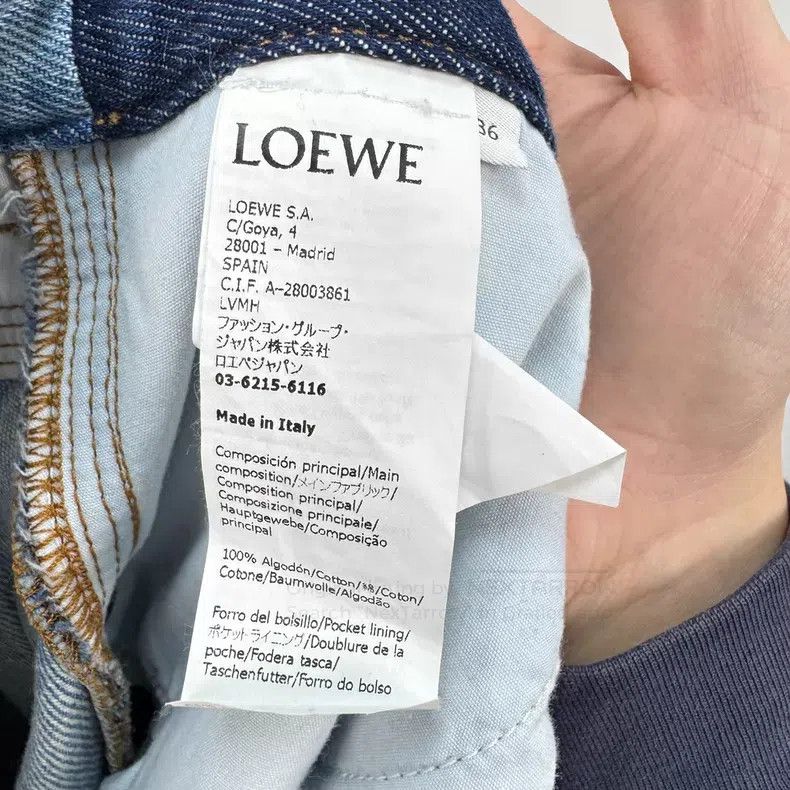 Loewe Loewe Colorful Patch Pocket Washed Denim Pants Size 24" / US 00 / IT 34 - 7 Thumbnail