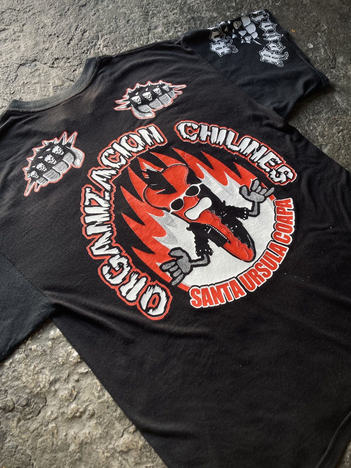 Band Tees × Vintage Vintage 90s Mexican Rock Bands Primer Bautizo AOP Size US L / EU 52-54 / 3 - 12 Thumbnail