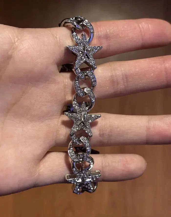 Jewelry x Silver Star Bracelet, Men's