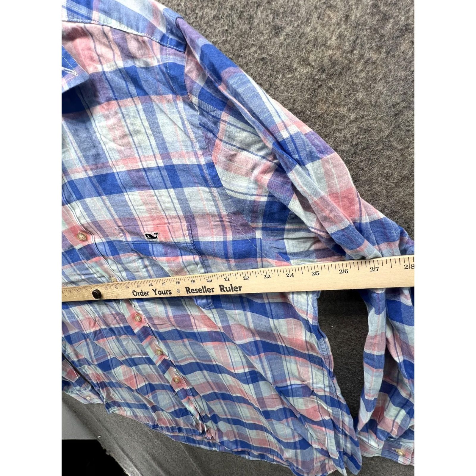 Vineyard Vines Vineyard Vines Shirt Mens XL Multicolor Plaid Long Sleeve Button Front Slim Fit Size US XL / EU 56 / 4 - 4 Thumbnail